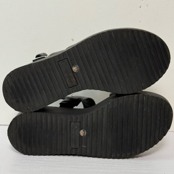 Giani Bernini Cassey Wedge Sandles Womens Sz 6M Black Memory Foam Flatform - Picture 10 of 10